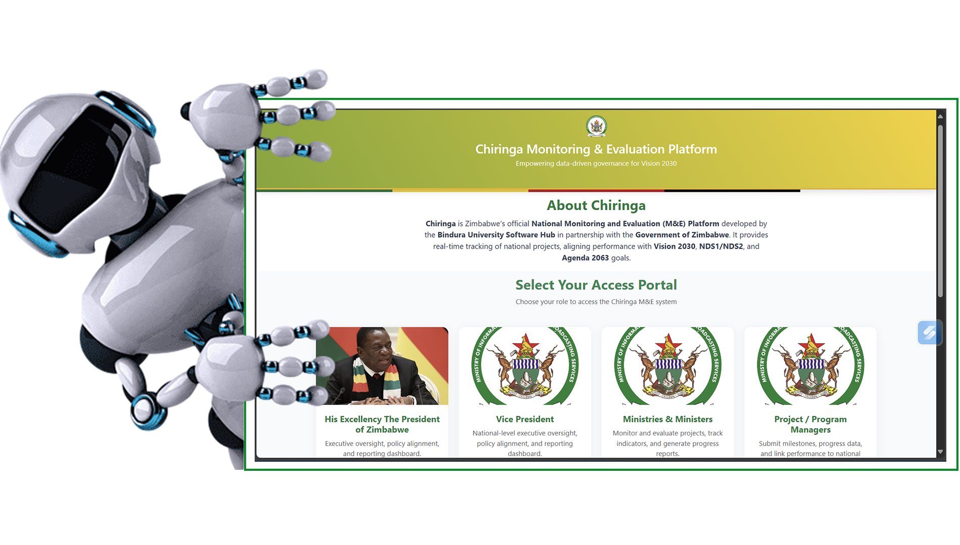 Chiringa monitoring and evaluation platform preview